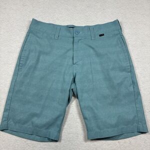 Travis Mathew Performance Golf Shorts Mens 30 Blue Teal Preppy Stretch